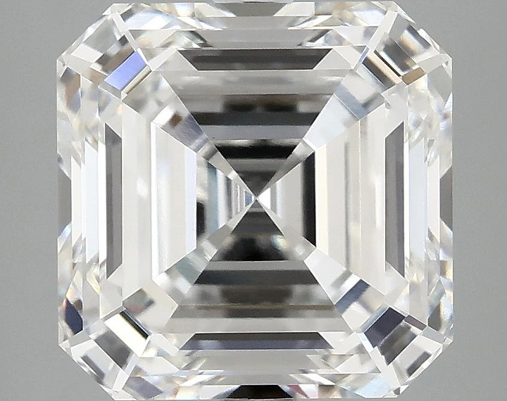 5.07 Carat Asscher Shaped Excellent Cut VVS2 IGI Certified Lab Grown Diamond