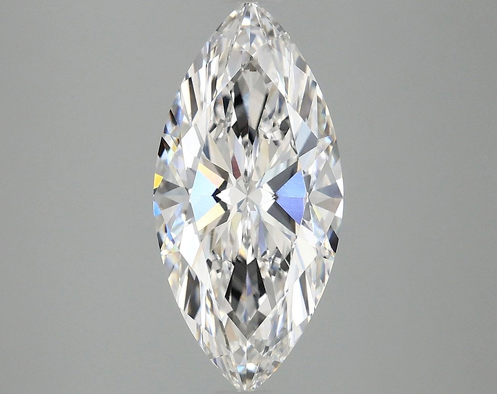 2.97 Carat Marquise Shaped Excellent Cut VVS2 IGI Certified Lab Grown Diamond