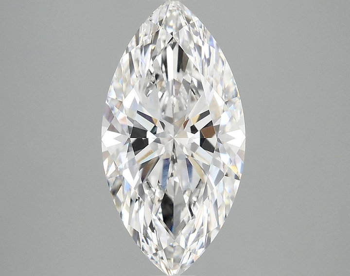 3.09 Carat Marquise Shaped Ideal Cut VVS2 IGI Certified Lab Grown Diamond