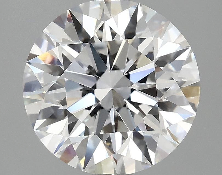 3.08 Carat Round Shaped Excellent Cut VVS2 IGI Certified Lab Grown Diamond