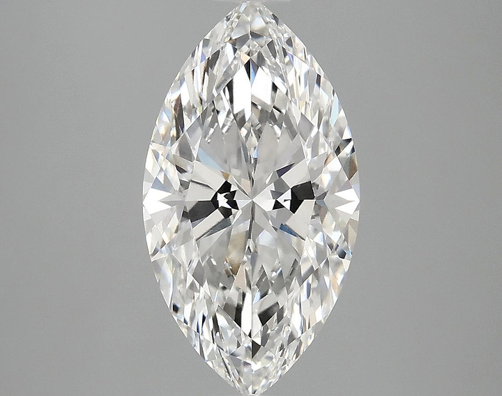3.03 Carat Marquise Shaped Excellent Cut VVS2 IGI Certified Lab Grown Diamond