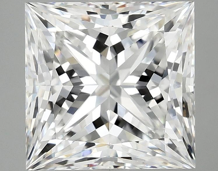 4.1 Carat Princess Shaped Ideal Cut VVS2 IGI Certified Lab Grown Diamond