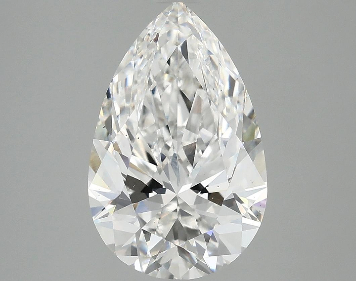 3.05 Carat Pear Shaped Ideal Cut VS2 IGI Certified Lab Grown Diamond