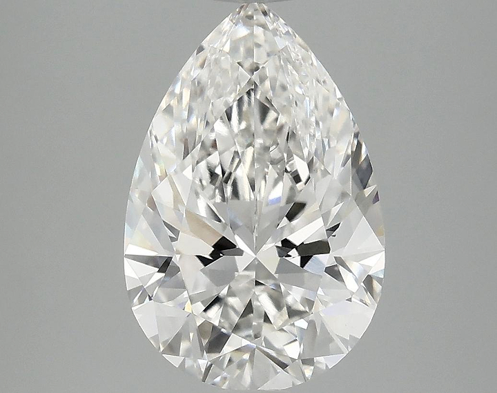 3.05 Carat Pear Shaped Excellent Cut VVS2 IGI Certified Lab Grown Diamond