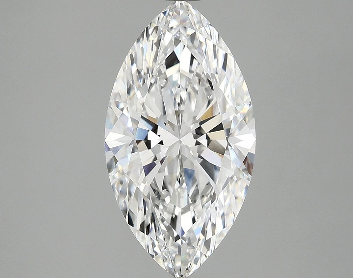 3.07 Carat Marquise Shaped Excellent Cut VVS2 IGI Certified Lab Grown Diamond
