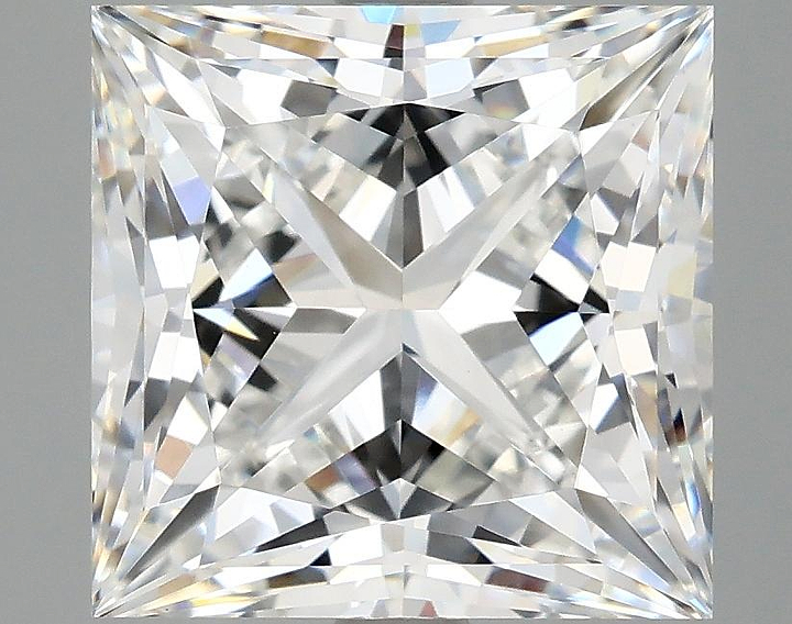 5.08 Carat Princess Shaped Ideal Cut VVS2 IGI Certified Lab Grown Diamond