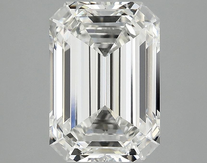 3.08 Carat Emerald Shaped Ideal Cut VVS2 IGI Certified Lab Grown Diamond