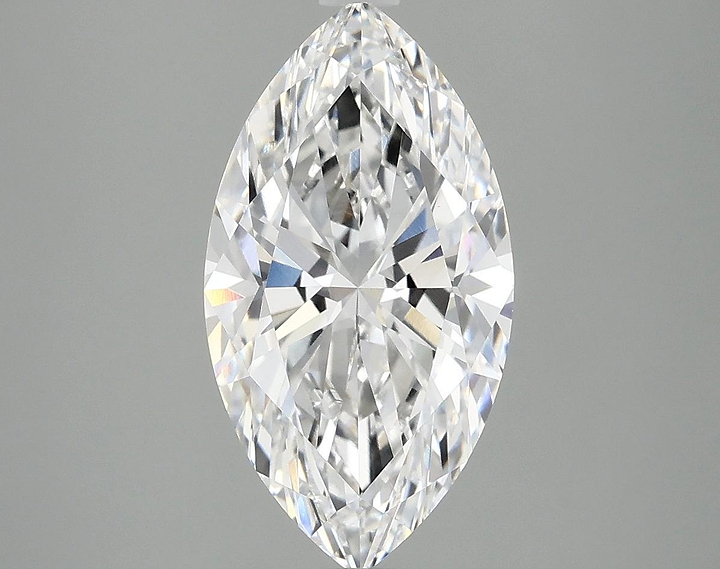 3.02 Carat Marquise Shaped Excellent Cut VVS2 IGI Certified Lab Grown Diamond