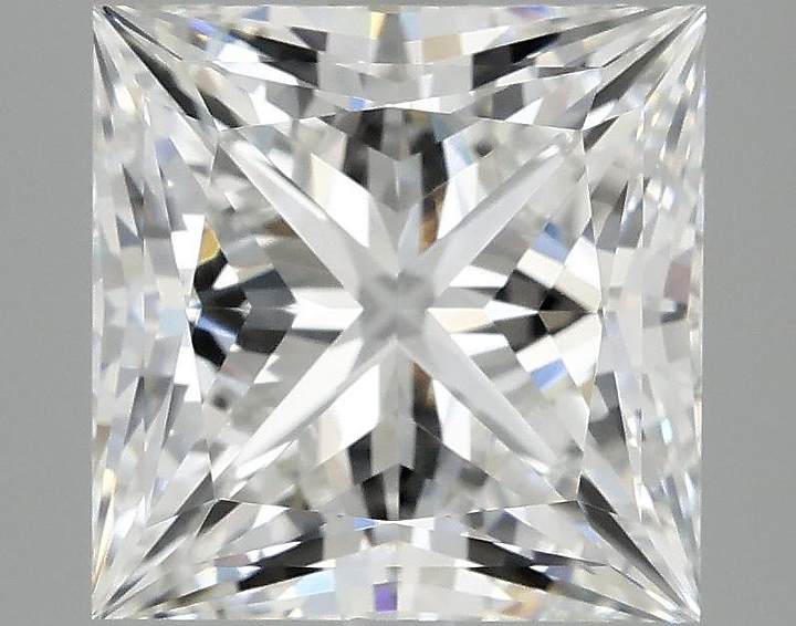 4.78 Carat Princess Shaped Ideal Cut VVS2 IGI Certified Lab Grown Diamond