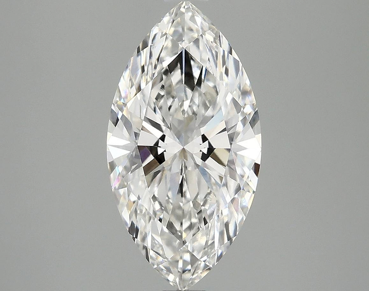 2.52 Carat Marquise Shaped Excellent Cut VS1 IGI Certified Lab Grown Diamond