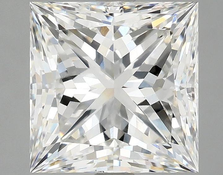 4.04 Carat Princess Shaped Ideal Cut VVS2 IGI Certified Lab Grown Diamond