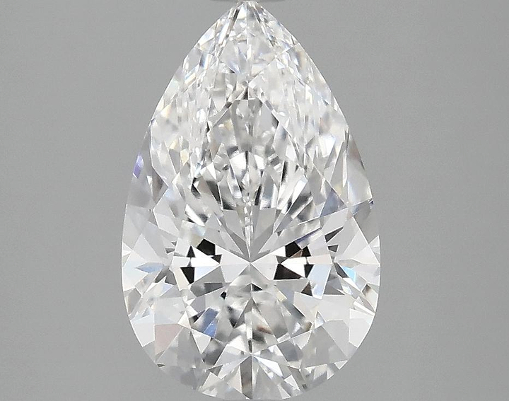 2.1 Carat Pear Shaped Ideal Cut VVS2 IGI Certified Lab Grown Diamond