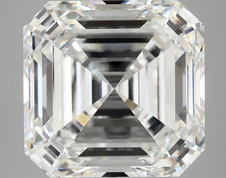 10.5 Carat Asscher Shaped Ideal Cut VVS2 IGI Certified Lab Grown Diamond