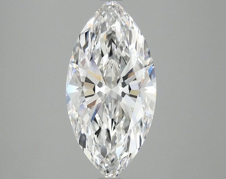 3.04 Carat Marquise Shaped Ideal Cut VVS2 IGI Certified Lab Grown Diamond