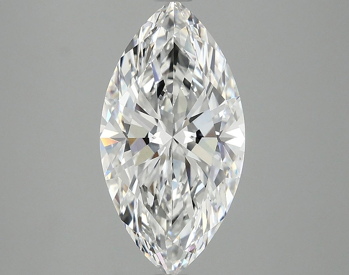 3.05 Carat Marquise Shaped Ideal Cut VVS2 IGI Certified Lab Grown Diamond