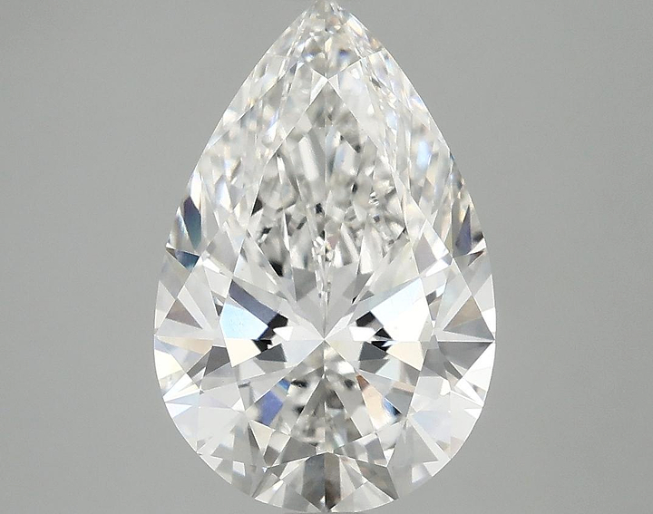 3.06 Carat Pear Shaped Excellent Cut VVS2 IGI Certified Lab Grown Diamond