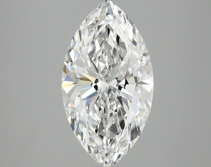 3.02 Carat Marquise Shaped Excellent Cut VVS2 IGI Certified Lab Grown Diamond