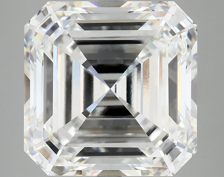 10.77 Carat Asscher Shaped Ideal Cut VVS2 IGI Certified Lab Grown Diamond