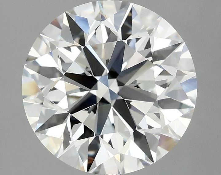 3.08 Carat Round Shaped Excellent Cut VVS2 IGI Certified Lab Grown Diamond