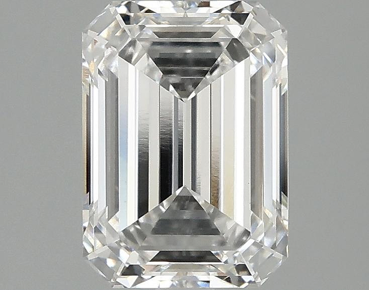 2.08 Carat Emerald Shaped Ideal Cut VVS2 IGI Certified Lab Grown Diamond
