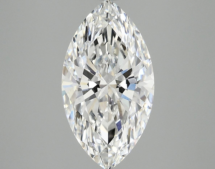 3.06 Carat Marquise Shaped Excellent Cut VVS2 IGI Certified Lab Grown Diamond