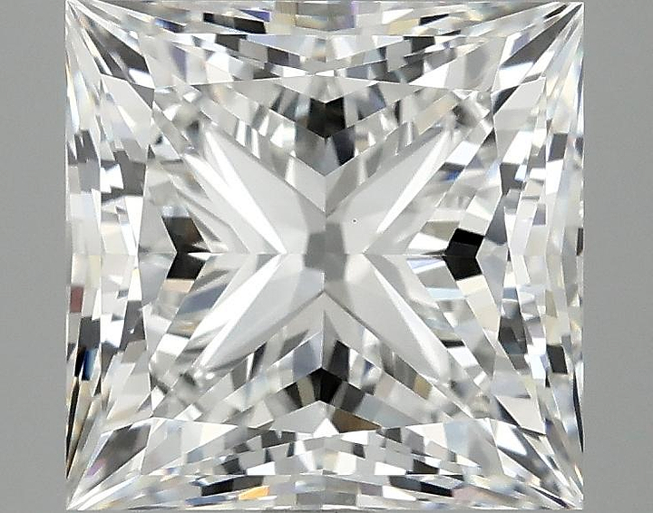 4.17 Carat Princess Shaped Ideal Cut VVS2 IGI Certified Lab Grown Diamond