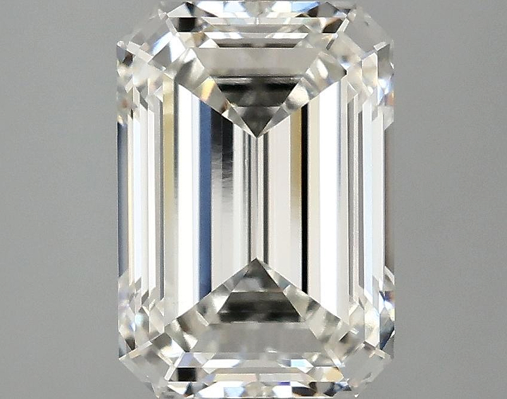 3.02 Carat Emerald Shaped Ideal Cut VVS2 IGI Certified Lab Grown Diamond