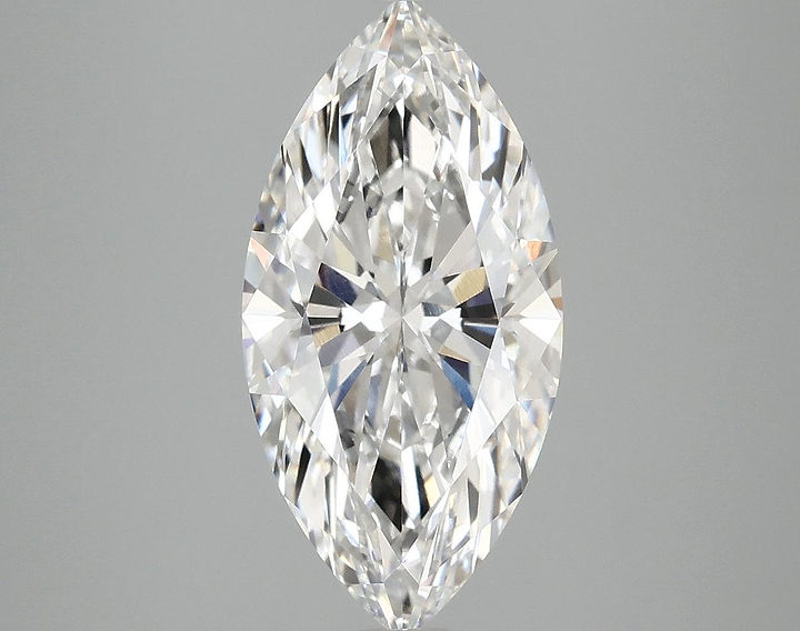 3.08 Carat Marquise Shaped Ideal Cut VVS2 IGI Certified Lab Grown Diamond