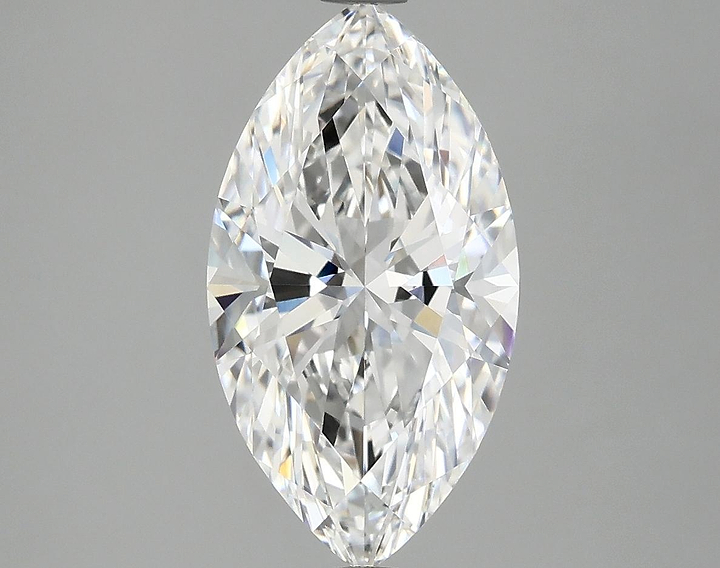 3.08 Carat Marquise Shaped Excellent Cut VVS2 IGI Certified Lab Grown Diamond