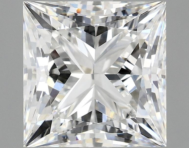 4.07 Carat Princess Shaped Ideal Cut VVS2 IGI Certified Lab Grown Diamond