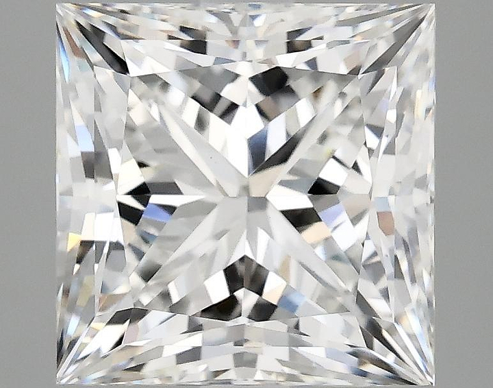 4.05 Carat Princess Shaped Ideal Cut VVS2 IGI Certified Lab Grown Diamond