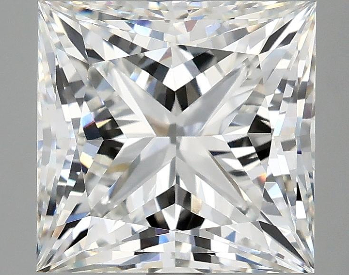 3.97 Carat Princess Shaped Ideal Cut VVS2 IGI Certified Lab Grown Diamond