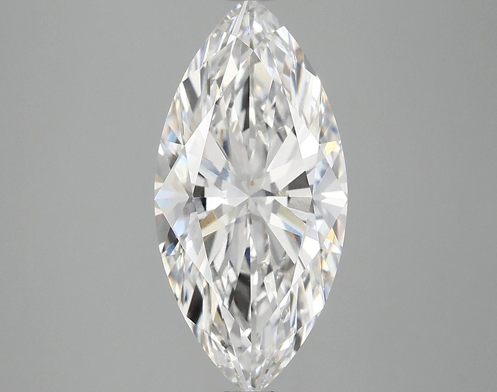 3.04 Carat Marquise Shaped Excellent Cut VVS2 IGI Certified Lab Grown Diamond