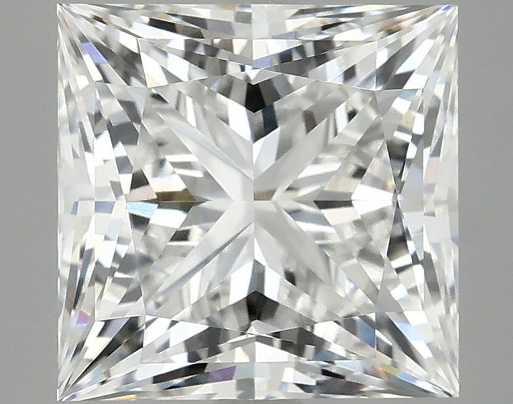 4.59 Carat Princess Shaped Ideal Cut VVS2 IGI Certified Lab Grown Diamond