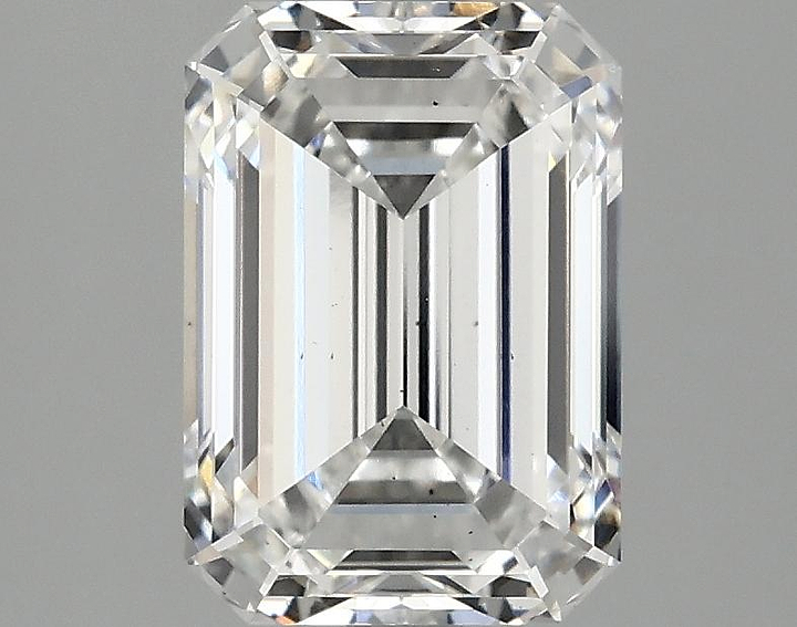 2.53 Carat Emerald Shaped Ideal Cut VS2 IGI Certified Lab Grown Diamond