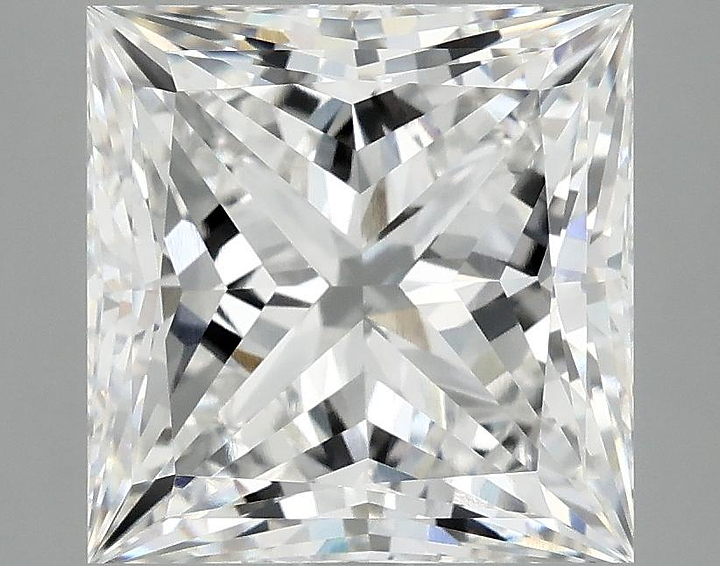 4.94 Carat Princess Shaped Ideal Cut VVS2 IGI Certified Lab Grown Diamond