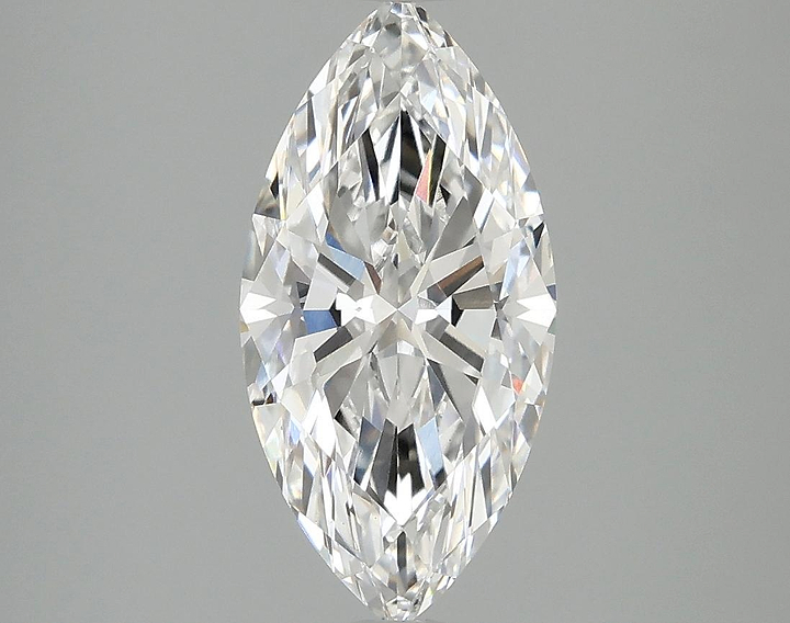 2.06 Carat Marquise Shaped Ideal Cut VVS2 IGI Certified Lab Grown Diamond
