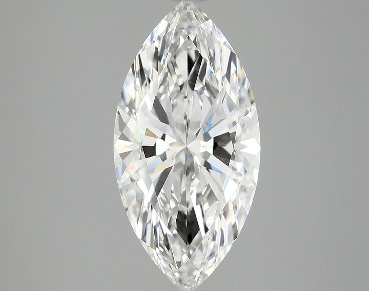 3.09 Carat Marquise Shaped Ideal Cut VVS2 IGI Certified Lab Grown Diamond