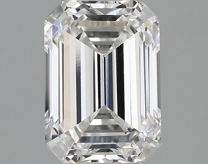 1.98 Carat Emerald Shaped Ideal Cut VVS2 IGI Certified Lab Grown Diamond