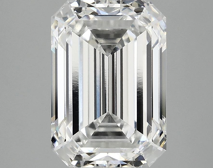 3.08 Carat Emerald Shaped Ideal Cut VVS2 IGI Certified Lab Grown Diamond