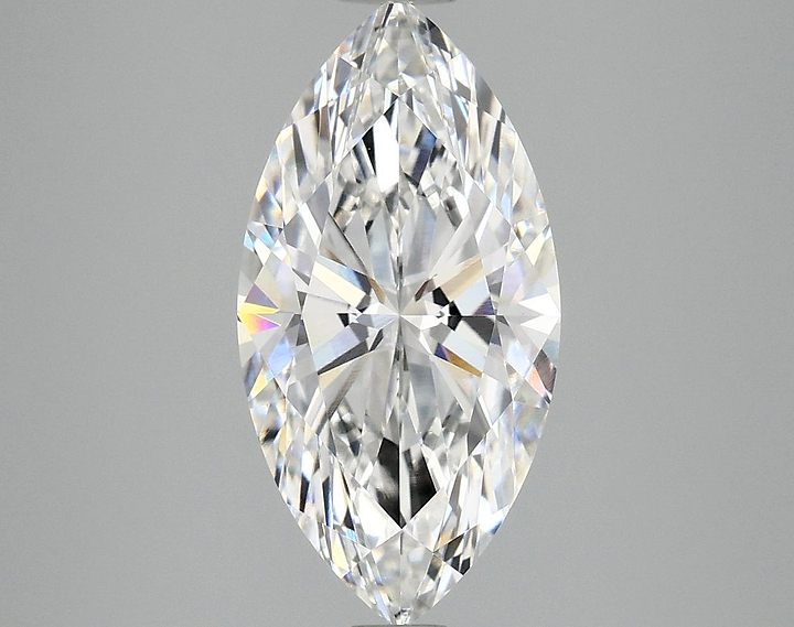 3.08 Carat Marquise Shaped Ideal Cut VVS2 IGI Certified Lab Grown Diamond