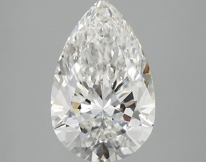 3.08 Carat Pear Shaped Ideal Cut VS1 IGI Certified Lab Grown Diamond