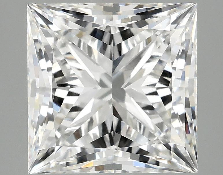 4.13 Carat Princess Shaped Ideal Cut VVS2 IGI Certified Lab Grown Diamond