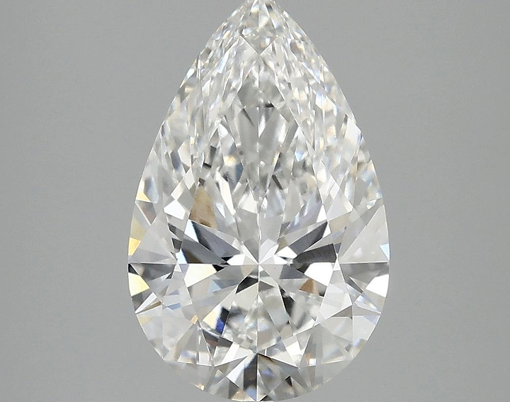 2.81 Carat Pear Shaped Ideal Cut VVS2 IGI Certified Lab Grown Diamond