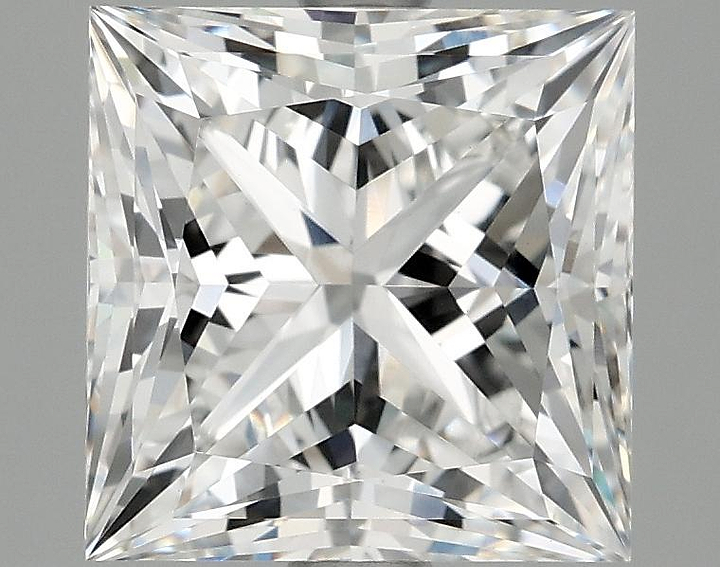 3.07 Carat Princess Shaped Ideal Cut VVS2 IGI Certified Lab Grown Diamond