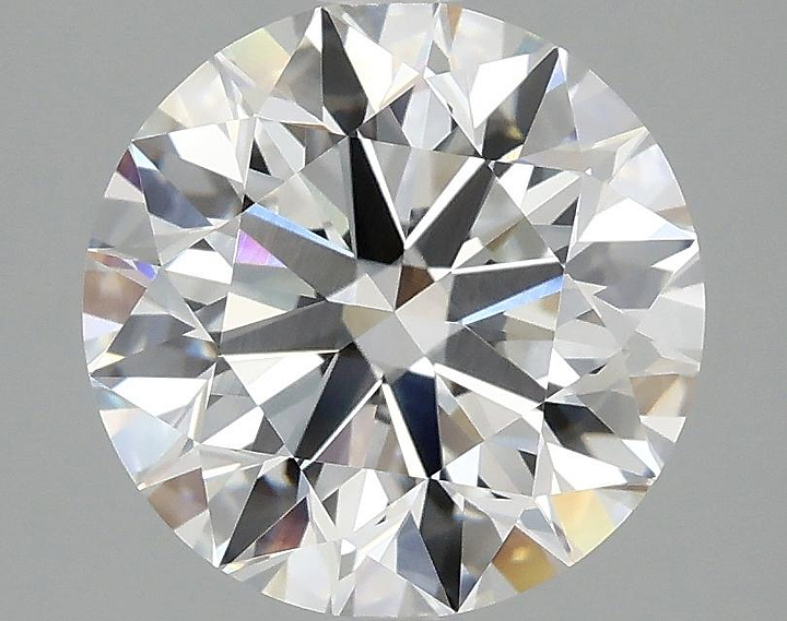 3.09 Carat Round Shaped Excellent Cut VVS2 IGI Certified Lab Grown Diamond
