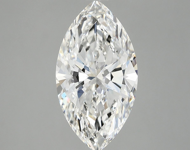 2.97 Carat Marquise Shaped Excellent Cut VS2 IGI Certified Lab Grown Diamond