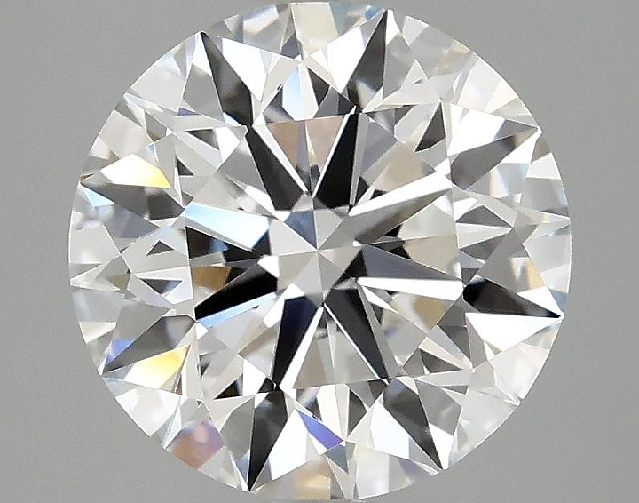 3.08 Carat Round Shaped Excellent Cut VVS2 IGI Certified Lab Grown Diamond