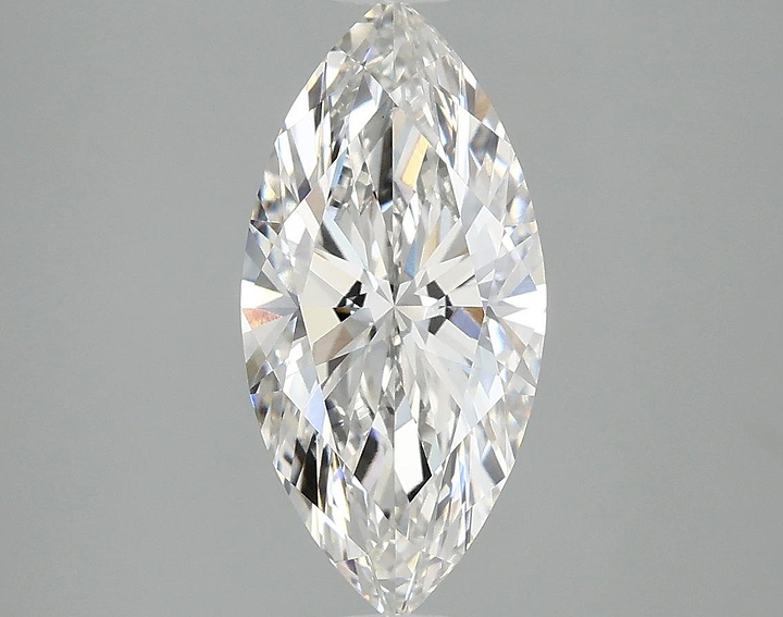 2.05 Carat Marquise Shaped Excellent Cut VVS2 IGI Certified Lab Grown Diamond