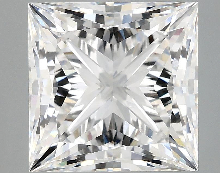 5.07 Carat Princess Shaped Ideal Cut VS1 IGI Certified Lab Grown Diamond